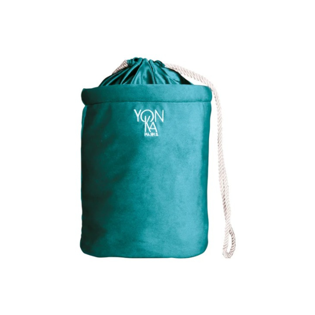 Yonka Trousse en velours vert